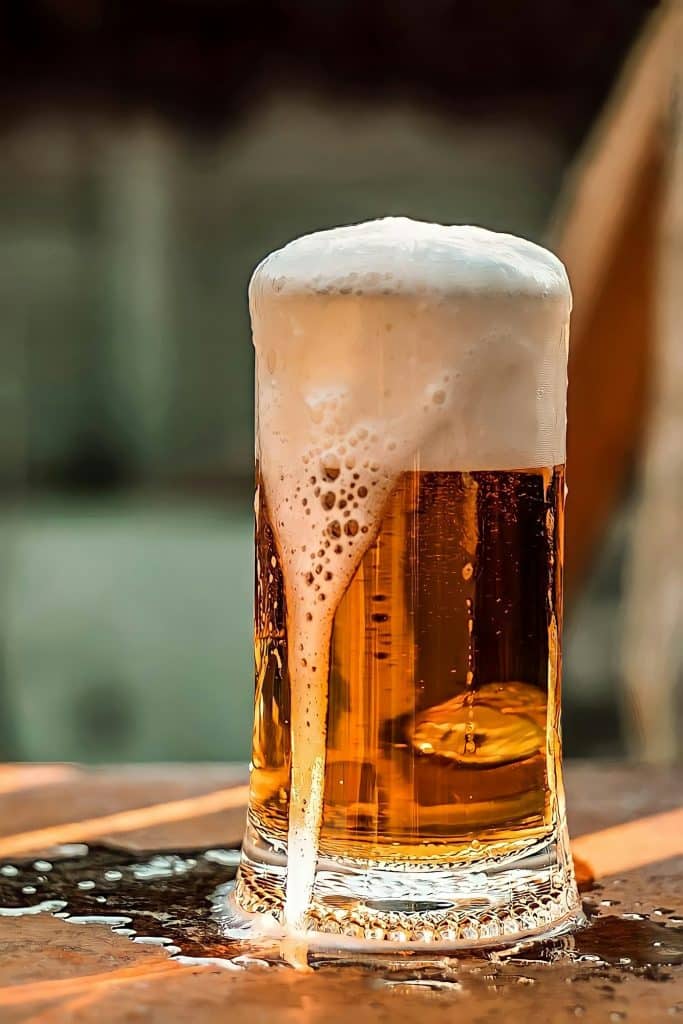 Beer. Glass with beer